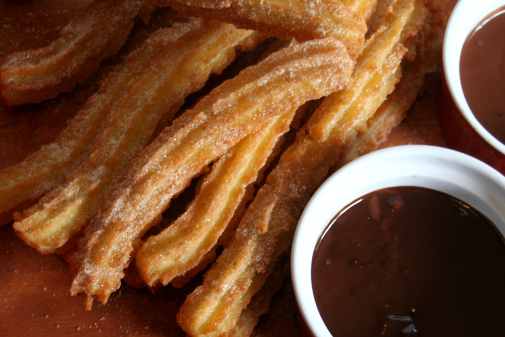 Cinnamon Churros with Real Hot Chocolate