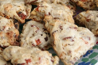 Apricot, White Chocolate, and Pecan Scones