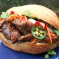 caramelized pork tenderloin banh mi