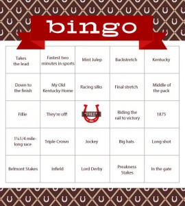 Kentucky Derby Bingo