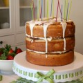 Cinnamon Roll Breakfast Birthday Cake
