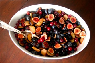 Marie's All Purple Fruit Salad with Honey Lavender Syrup