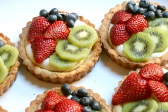 Lemon Cream Cheese Fruit Tarts