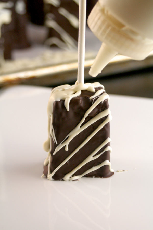 Layer Cake Pops (or Petit Fours on a Stick) Step-by-Step Instructions