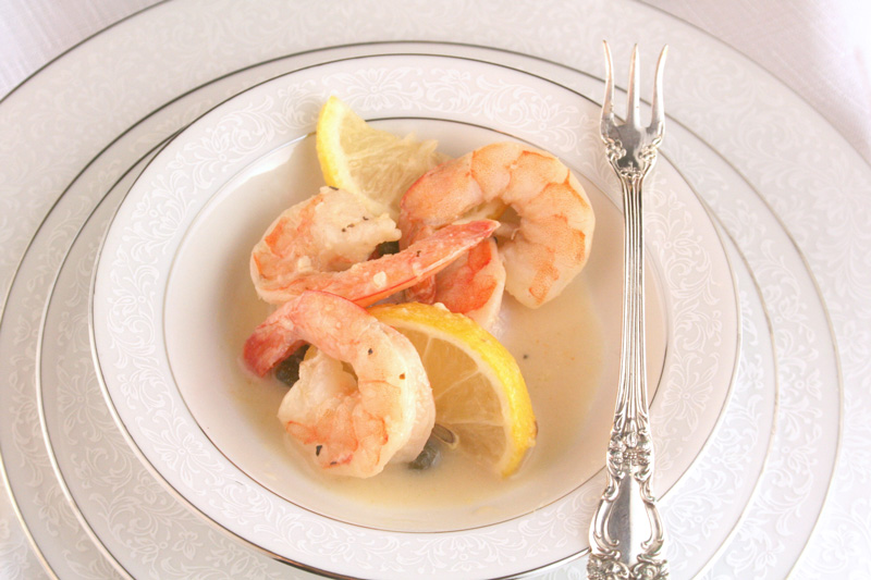 Lemon Caper Shrimp