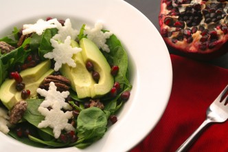 Holiday Snowflake Salad - Perfect for a Christmas dinner party!