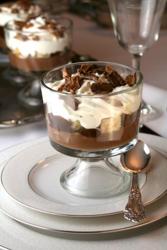 Chocolate Toffee Mini Trifles