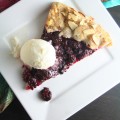 Blackberry Galette with Lemon Ice Cream