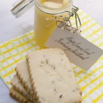 Meyer Lemon Curd with Rosemary Shortbread Cookies