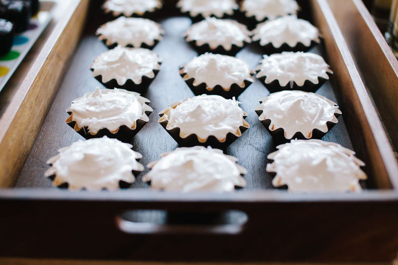 Coconut Cakes with Marshmallow Frosting