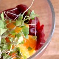 Goat Cheese Mousse with Beets and Oranges
