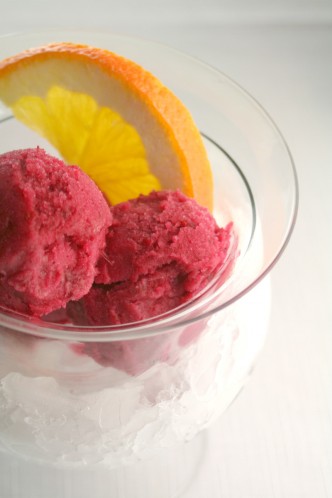 Cranberry Orange Sorbet